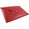 JAM Paper Red Legal Size Italian Leather Portfolio with Snap Closure